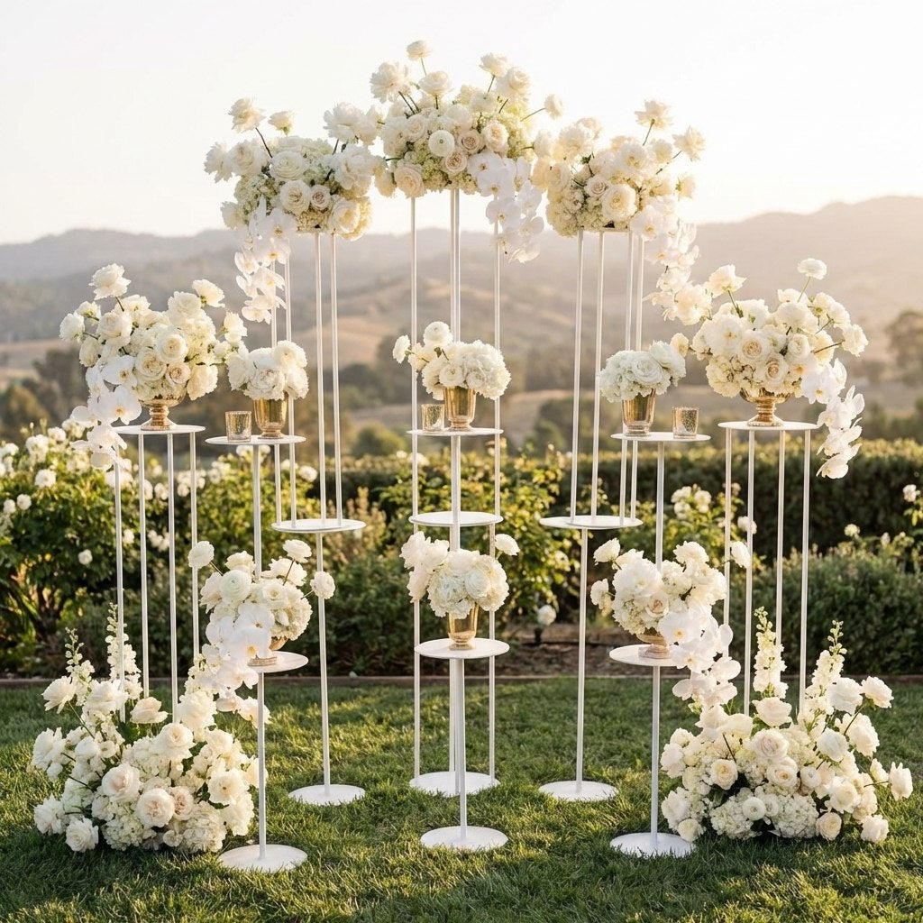 Set C - 12 alzate in ferro bianco - Usato