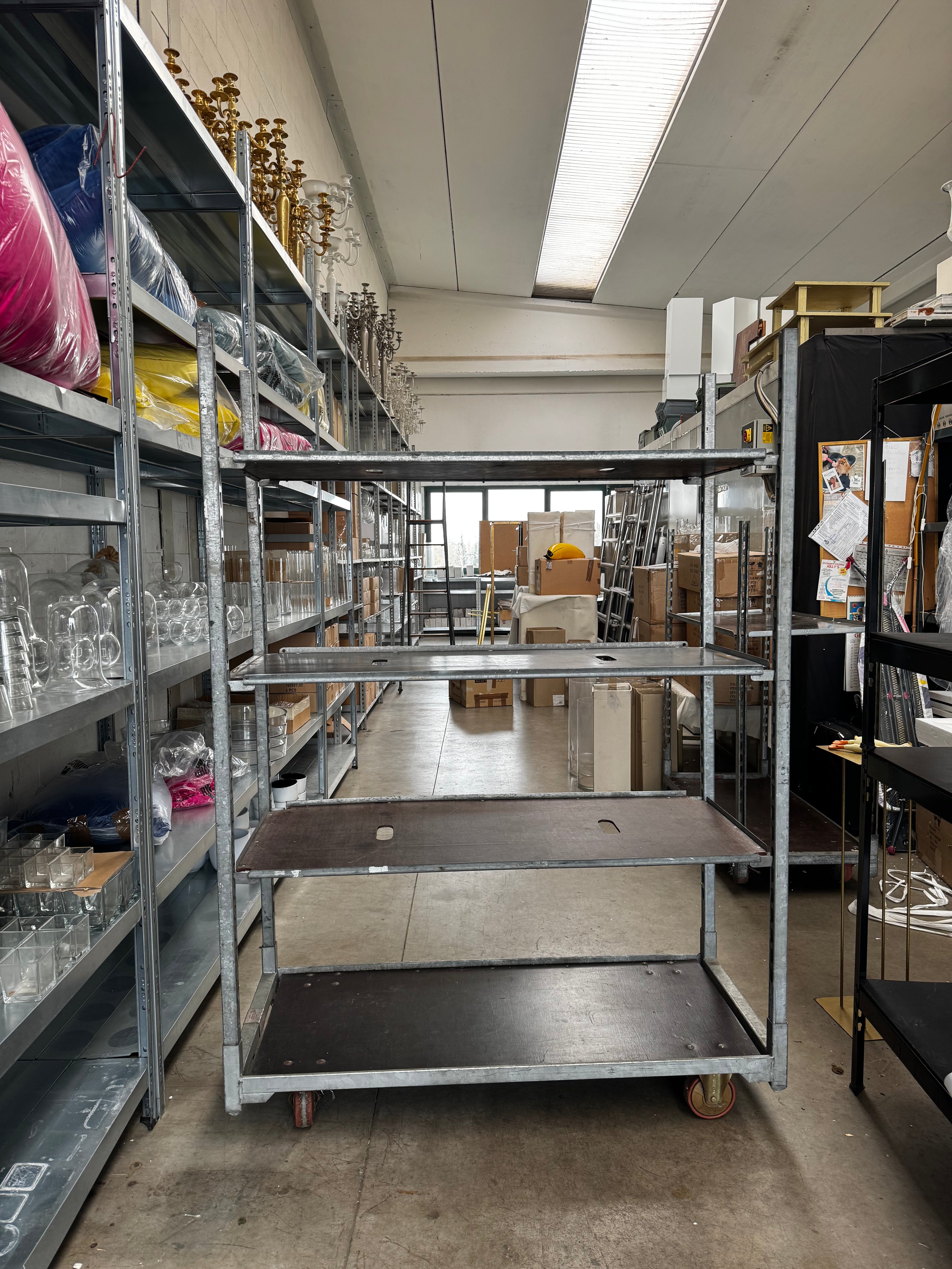 Carrello da fiorista professionale H190 cm – L135 cm – P56 cm – usato