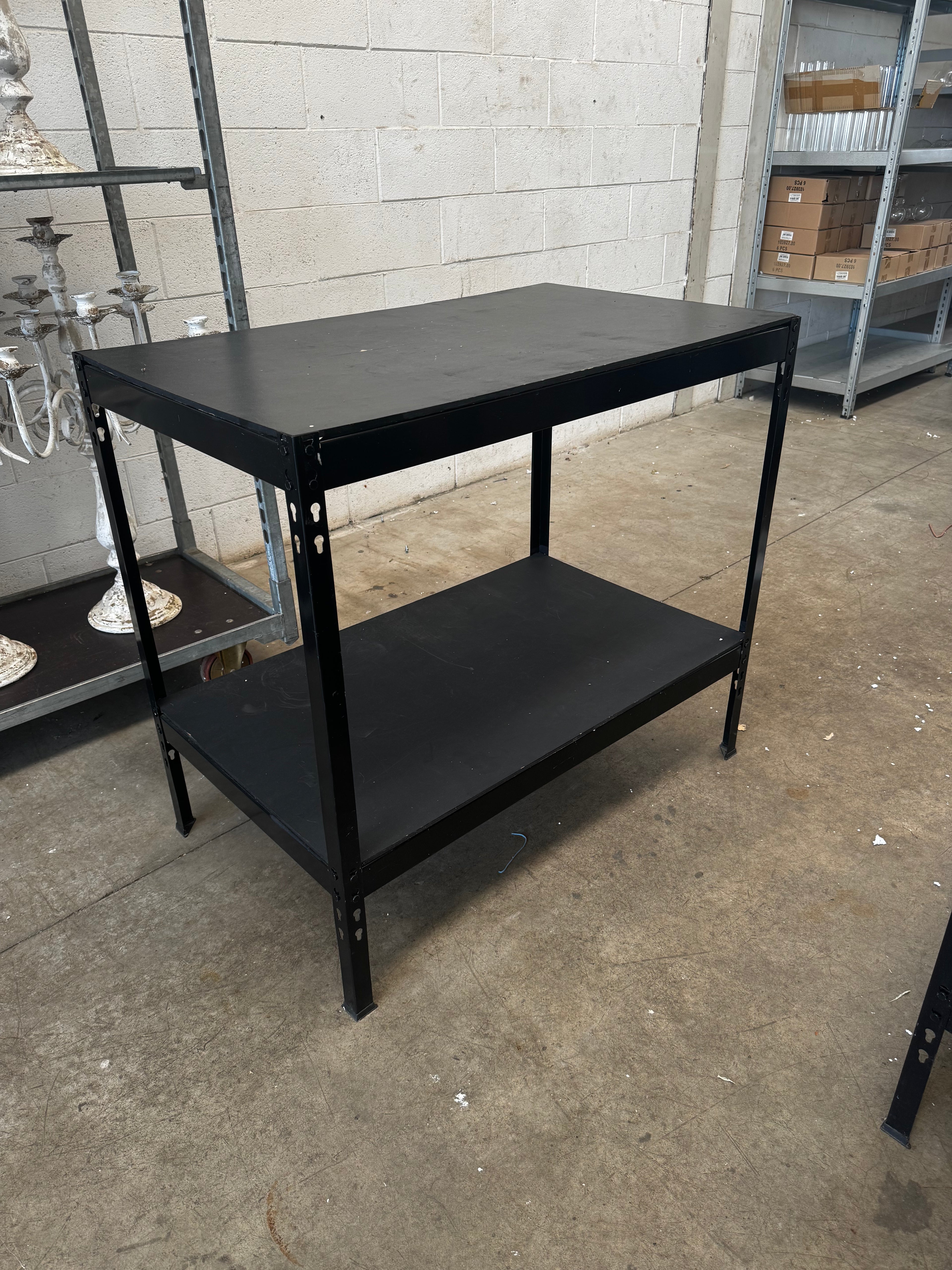 Tavolo da Lavoro ad Incastro Senza Bulloni in Acciaio - Usato