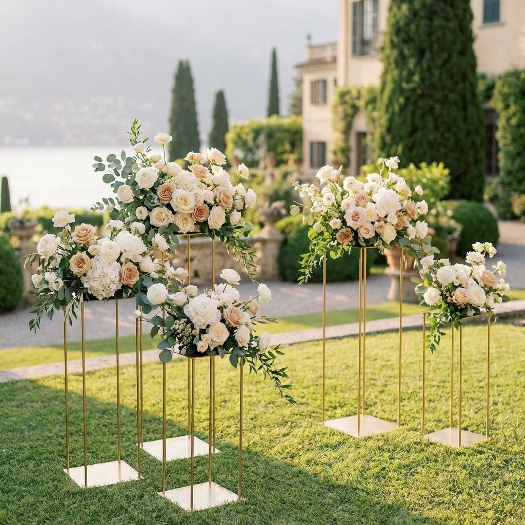 Set A - 4 alzate in metallo oro - usato