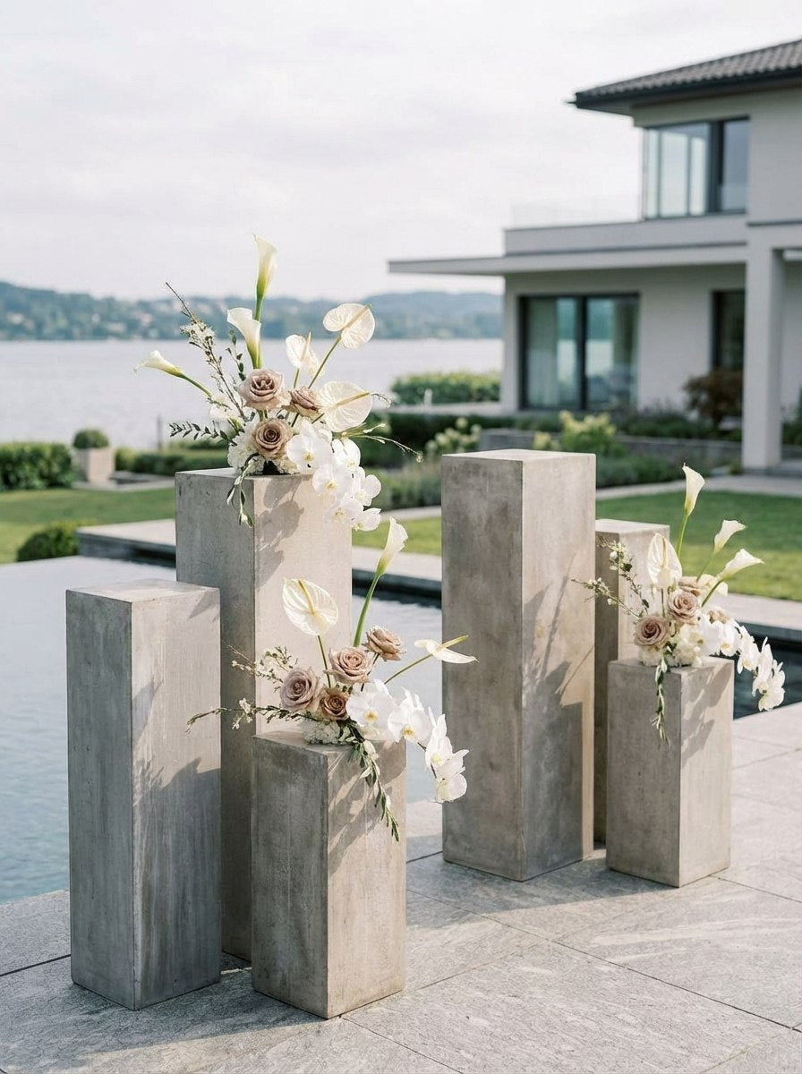 Set D - 4 pilastri in resina - usato