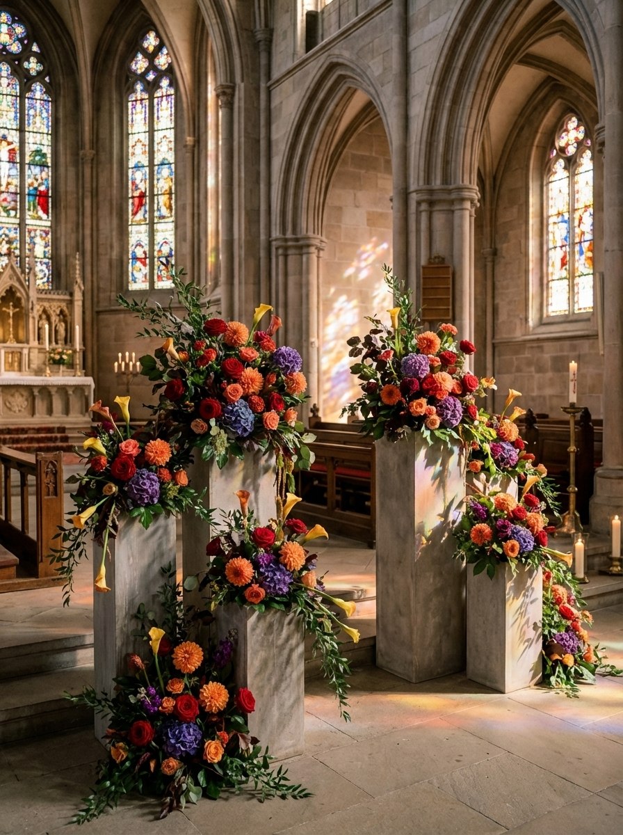 Set D - 4 pilastri in resina - usato