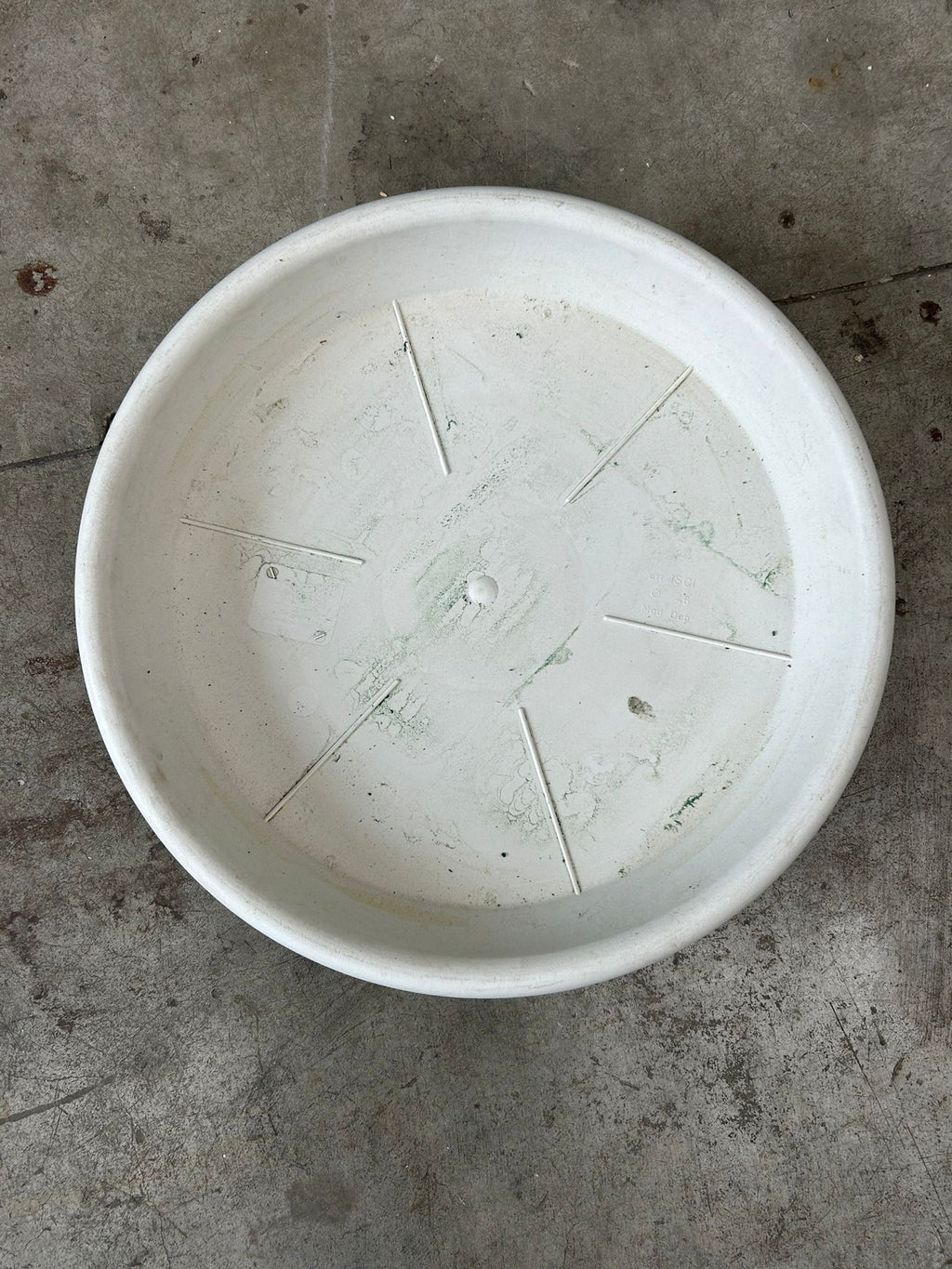 Ciotola rotonda bianca portaspugna – Ø46 cm – usato