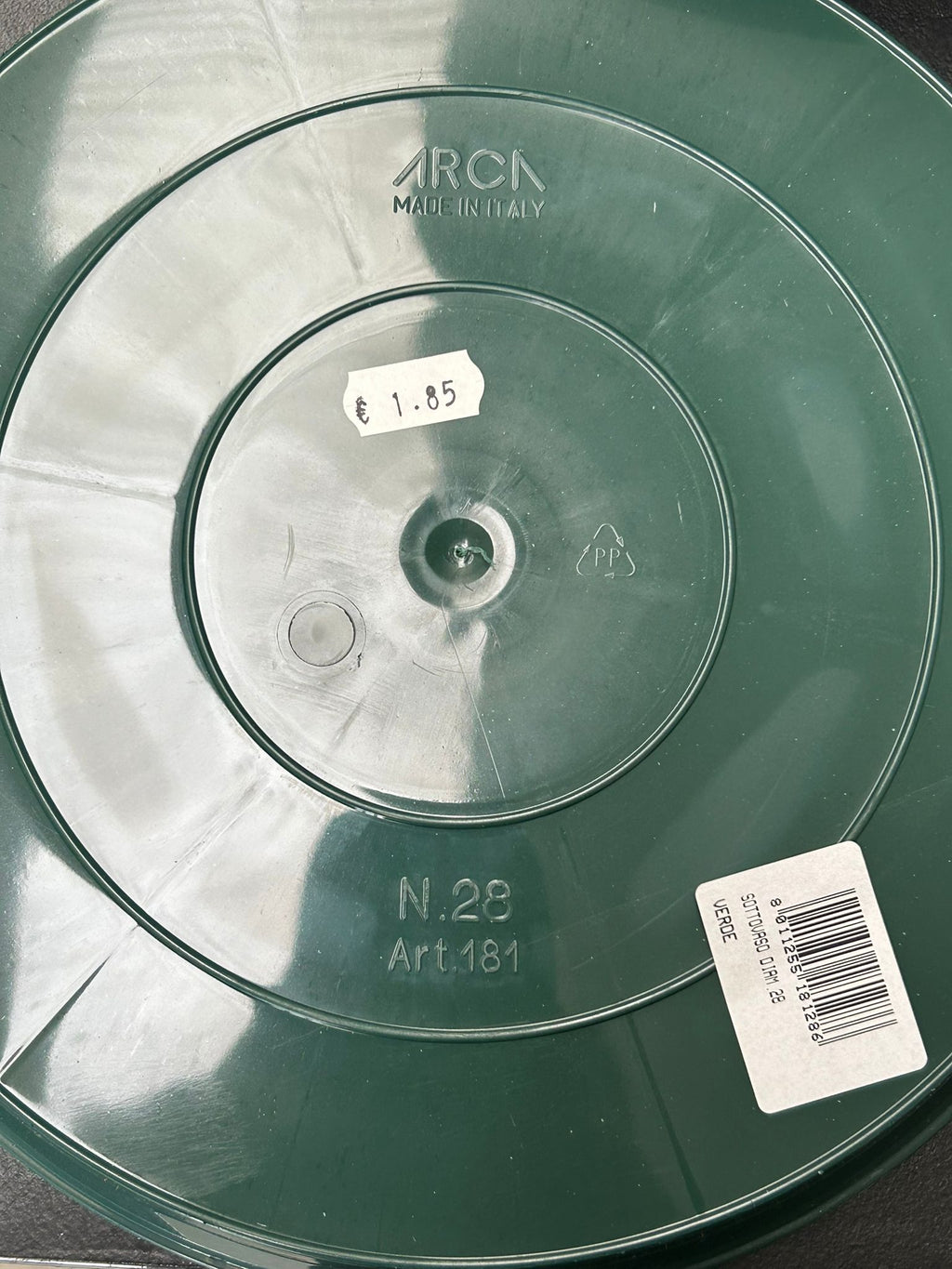 Ciotola portaspugna / sottovaso – Ø28 cm H5 cm – usato