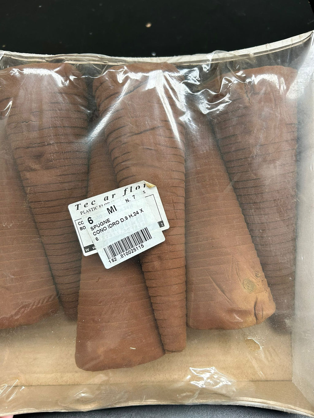 Spugne floreali a forma di cono idro – Ø9 cm × h24 cm - usato