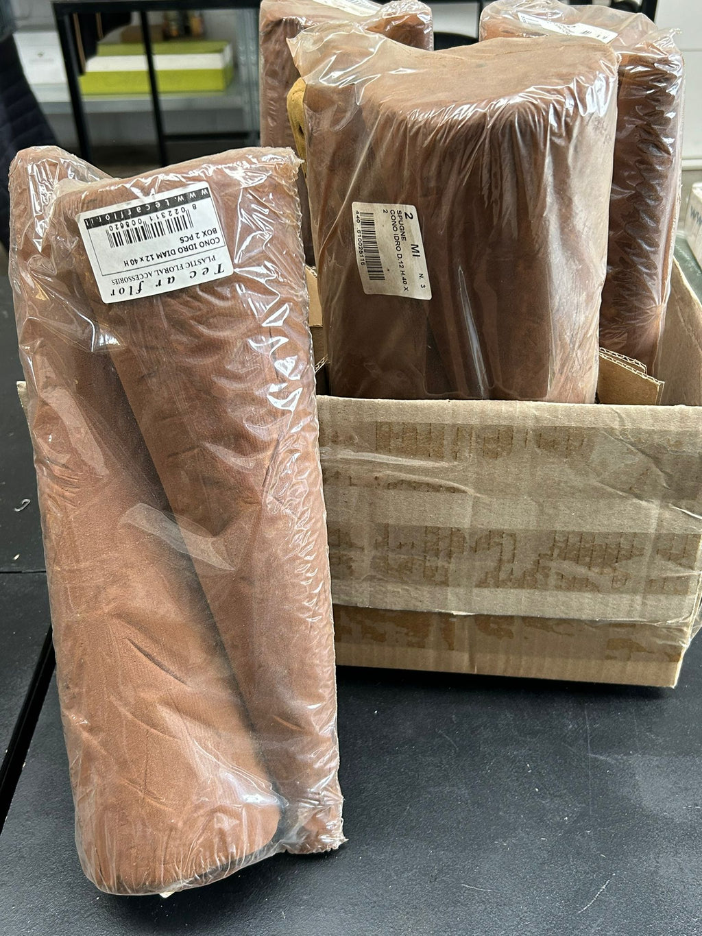 Spugne floreali a forma di cono idro – Ø 12 cm H 40 cm - usato