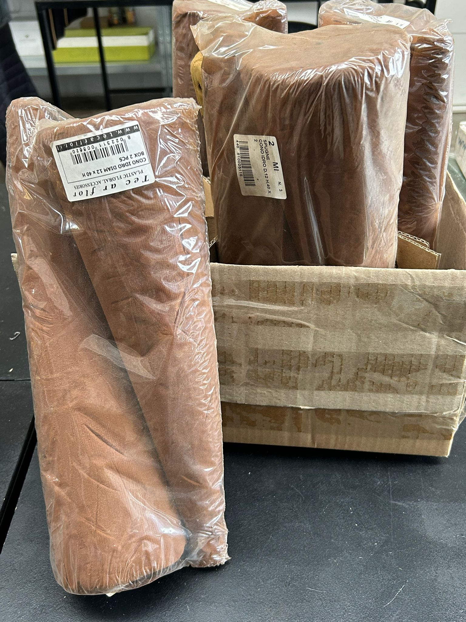 Spugne floreali a forma di cono idro – Ø 12 cm H 40 cm - usato