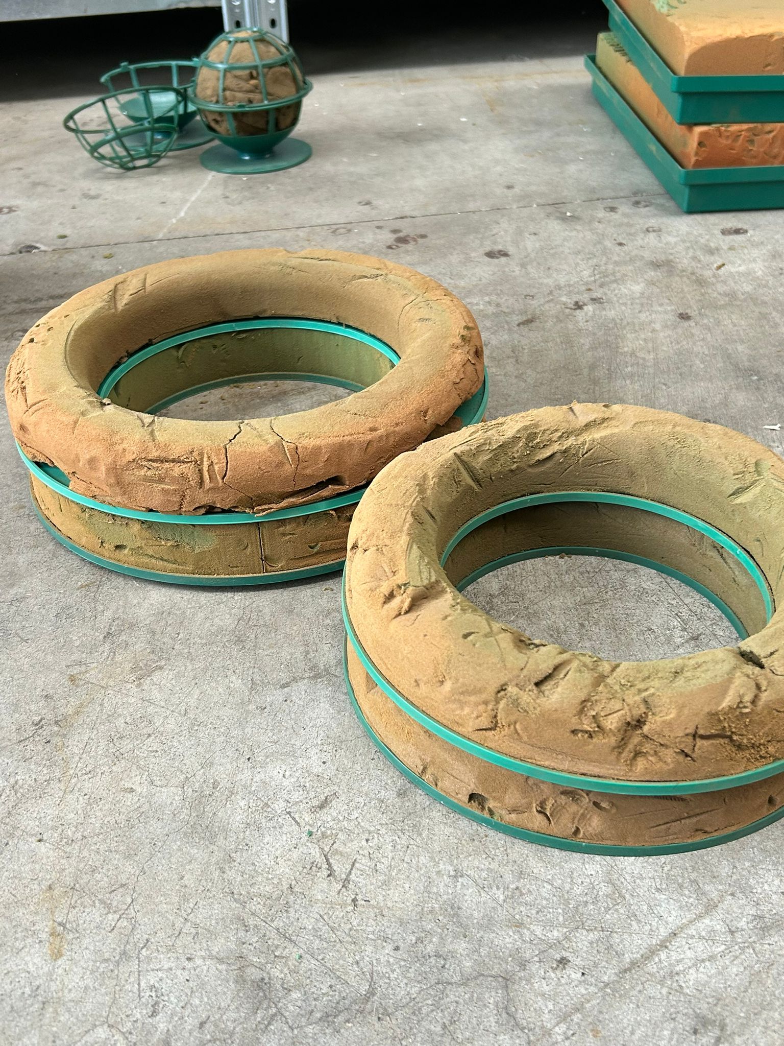 Spugna e base a incastro – Set Ø 25 e Ø 30 cm - usato