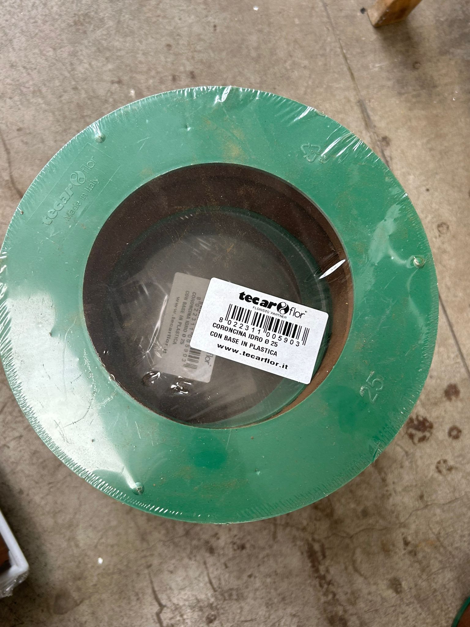 Coroncina idro con base in plastica – Ø 25 cm - usato