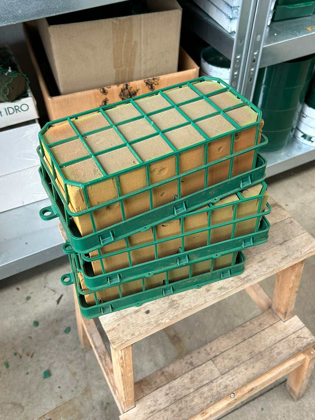 Supporto per fiori in schiuma con spugna floreale – usato