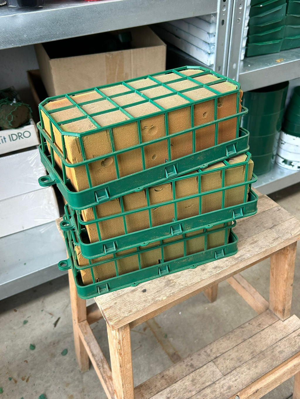 Supporto per fiori in schiuma con spugna floreale – usato