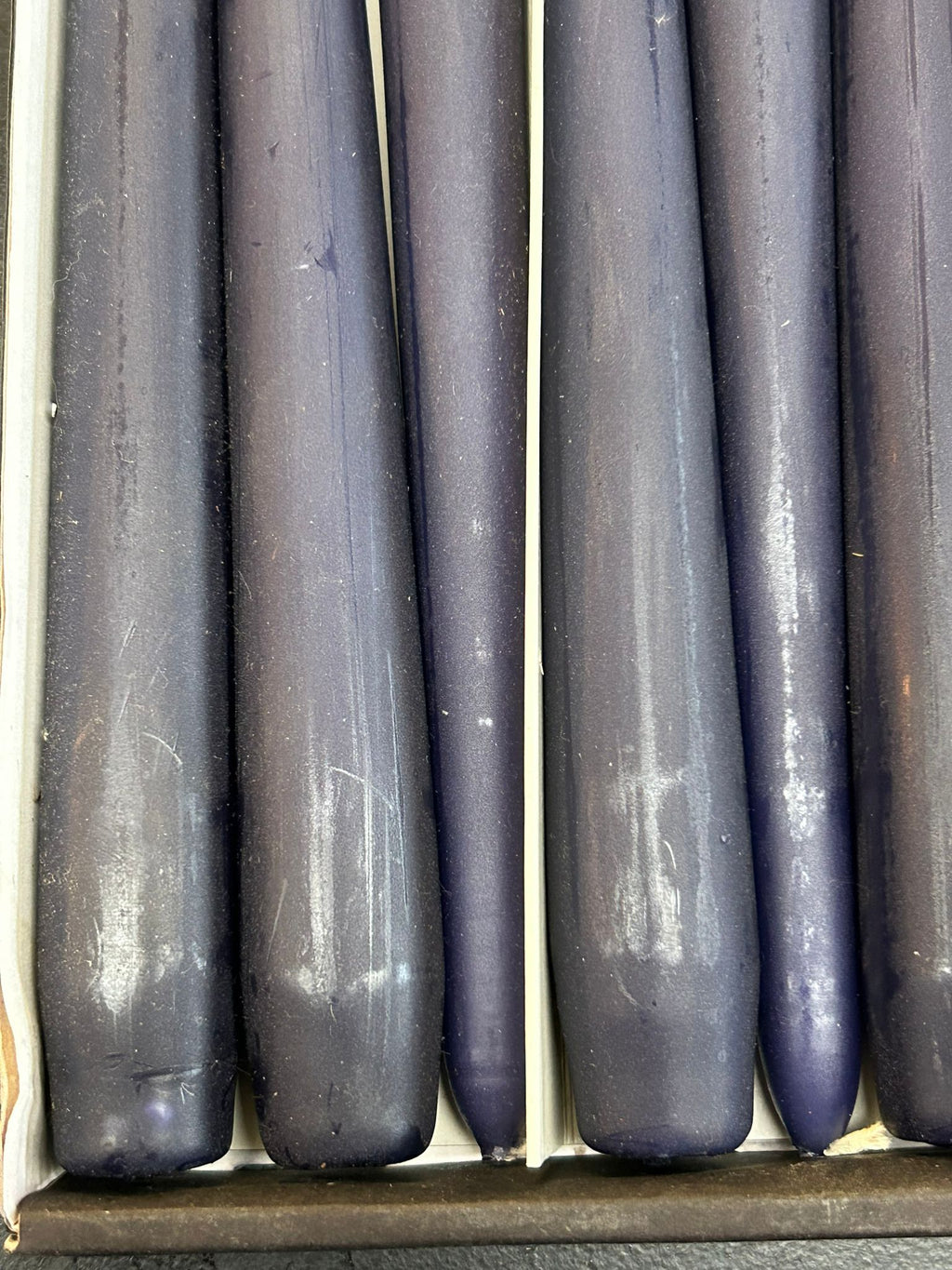 Pacco di 6 candele dark blu – 30 cm - usato