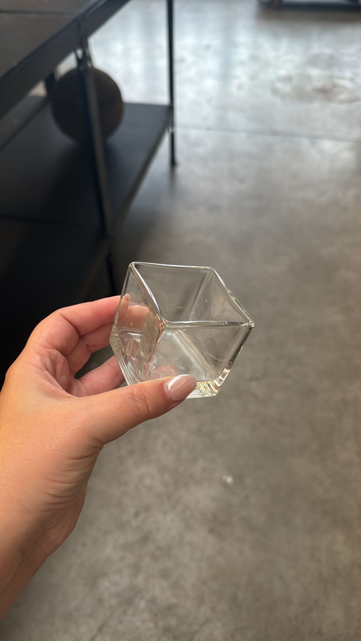 Vasetto Porta Candela in Vetro - usato