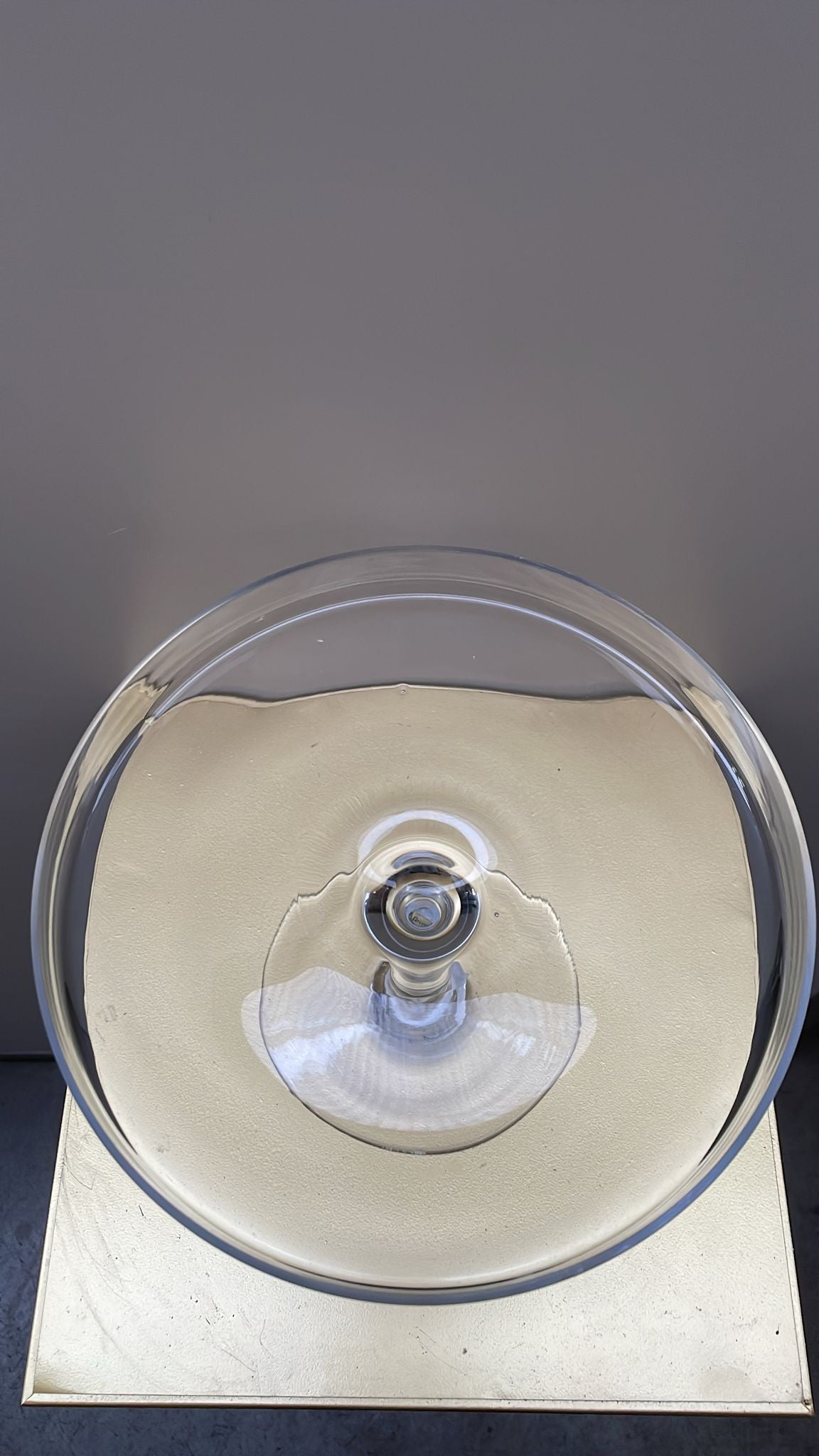 Alzata in vetro trasparente – H19 cm D24 cm – usato