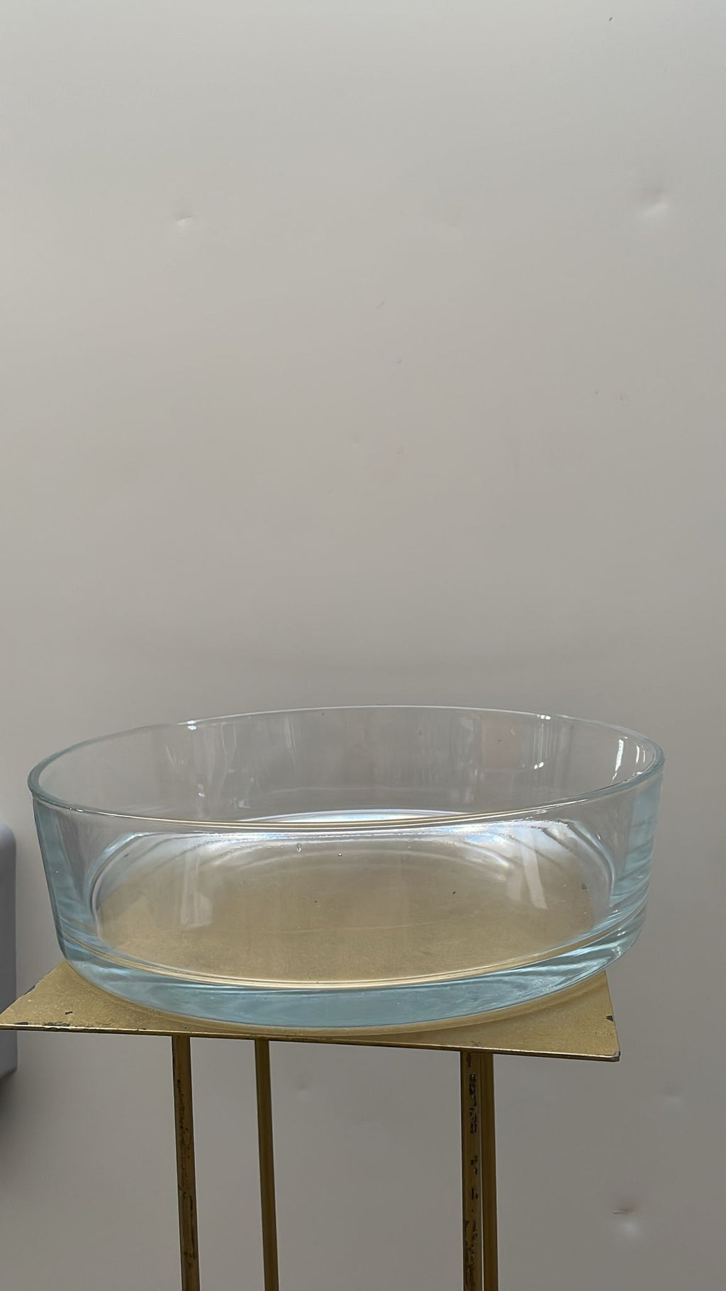 Coppa cilindrica in vetro trasparente – D32 cm – usato