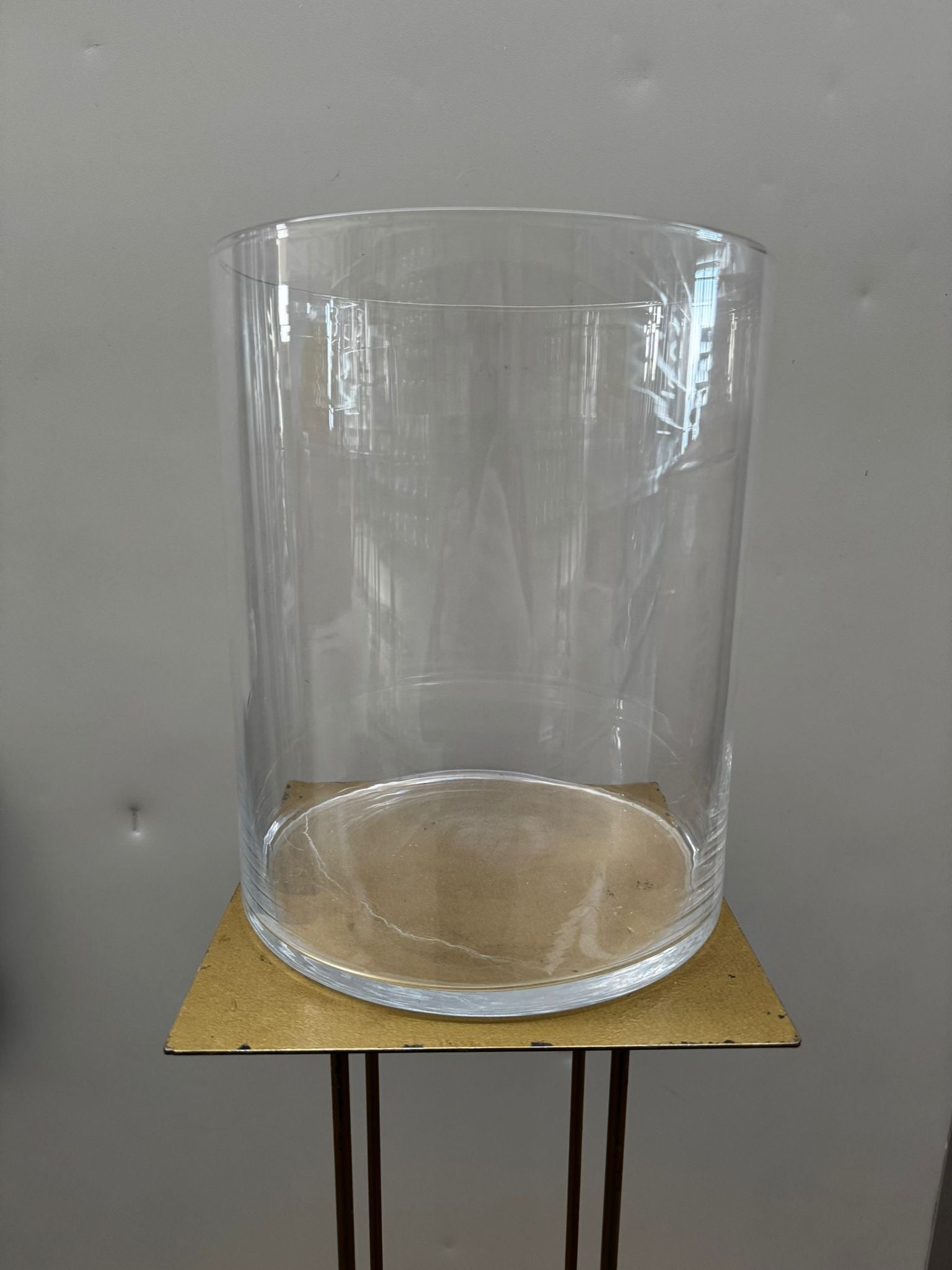 Cilindro in vetro trasparente – H20 cm D15 cm – usato