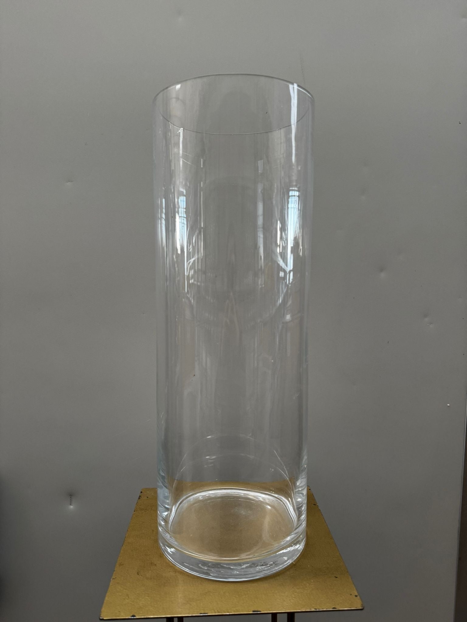 Cilindro in vetro trasparente – H70 cm D30 cm – usato