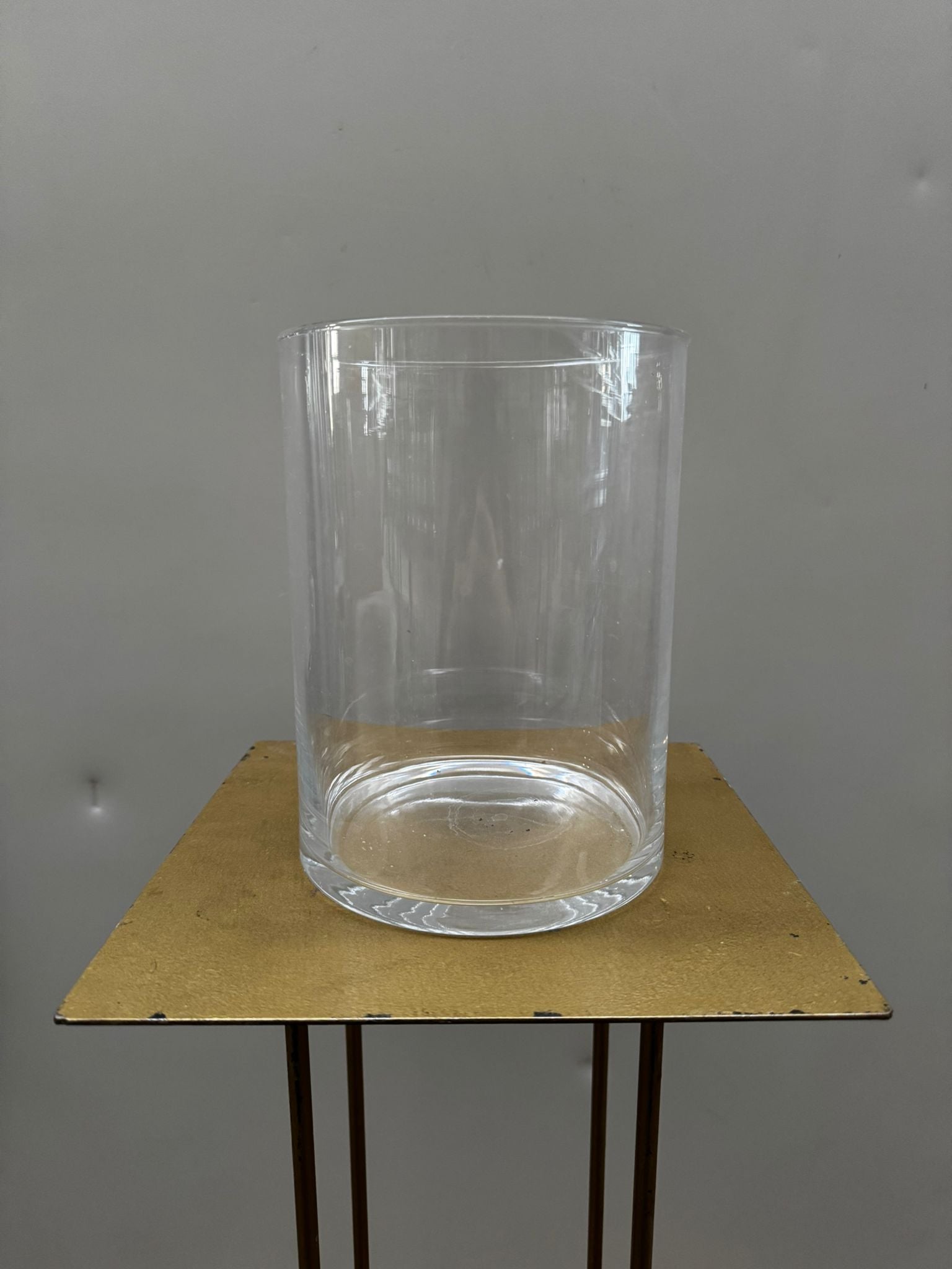 Cilindro in vetro trasparente – H20 D15 cm – usato