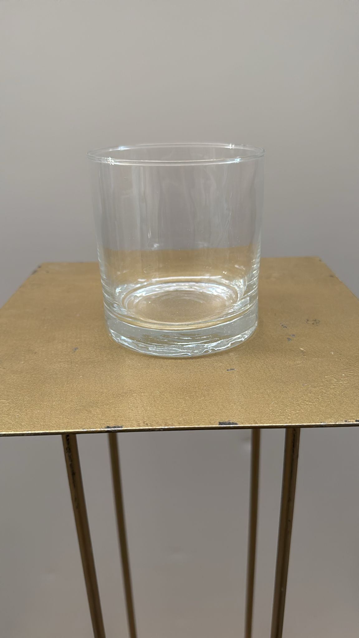 Cilindro in vetro trasparente – H10 cm D10 cm – usato