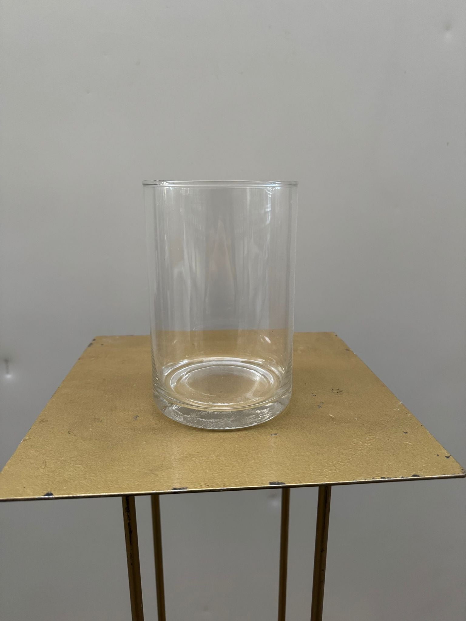 Cilindro in vetro trasparente – H15 cm D11 cm – usato