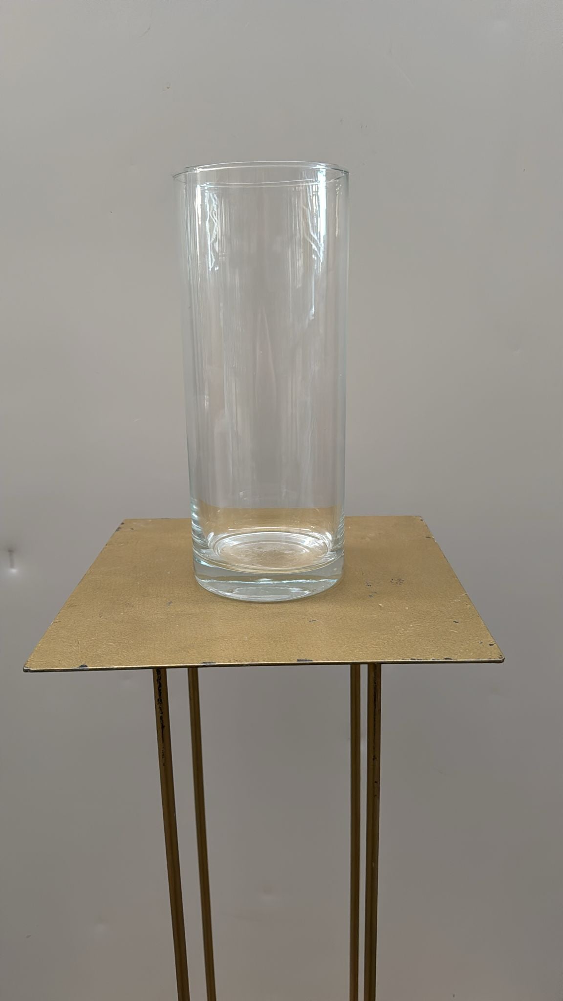 Cilindro in vetro trasparente – H20 cm D10 cm – usato