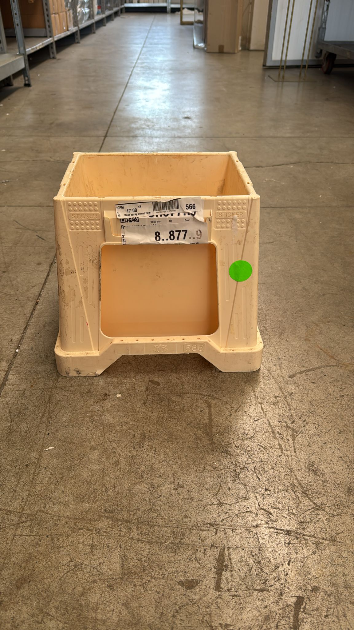 Mastello da fiorista - Dimensioni: 26 x 19 x 24,5 cm - Usato