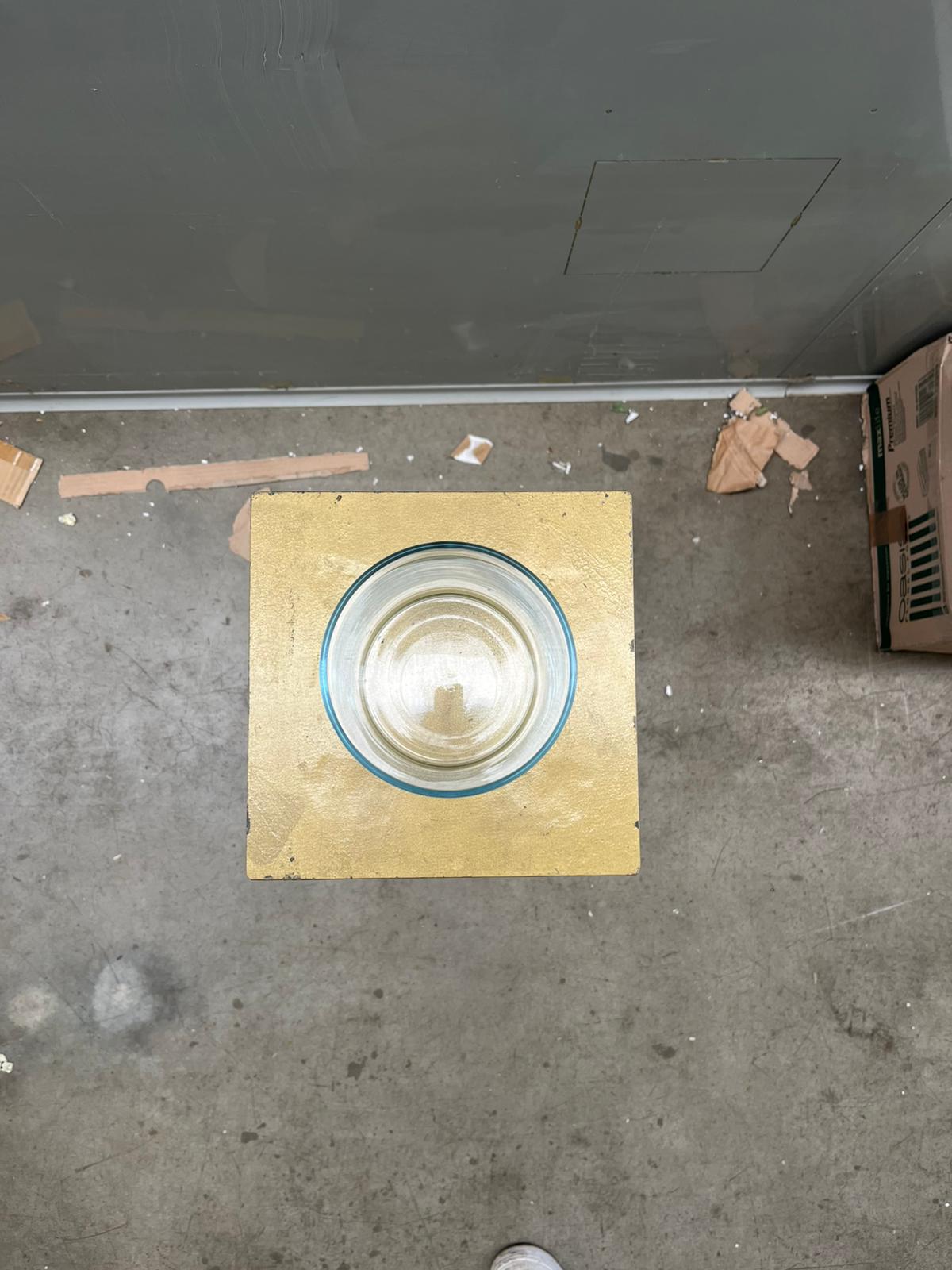 P - Cilindro in vetro trasparente - H17.5 D12 - usato