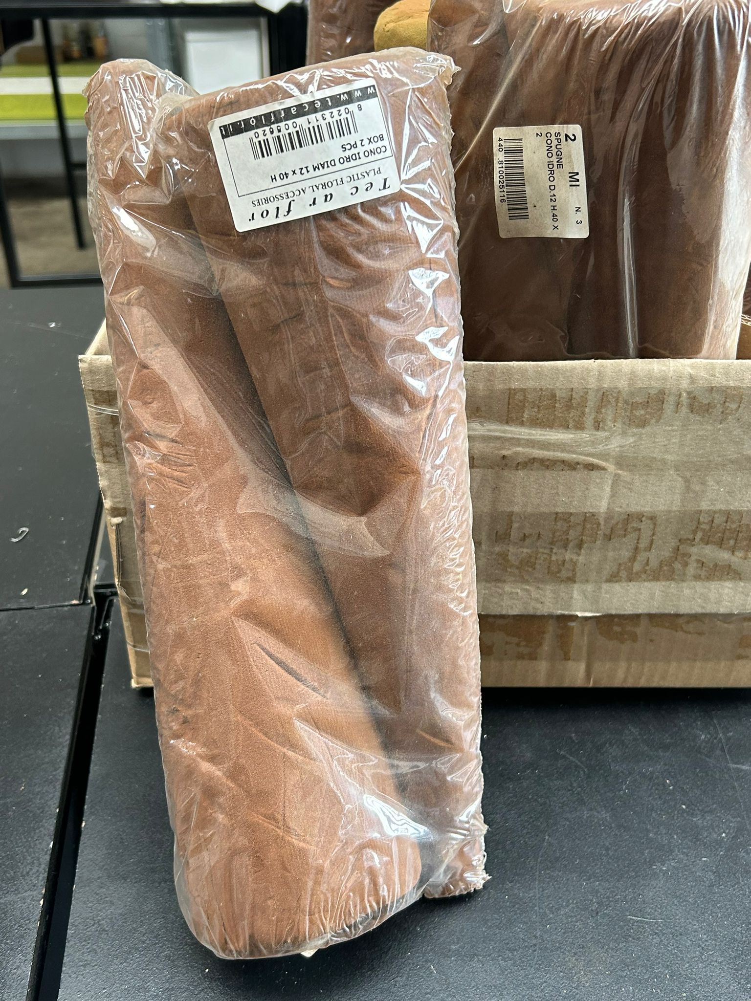 Spugne floreali a forma di cono idro – Ø 12 cm H 40 cm - usato